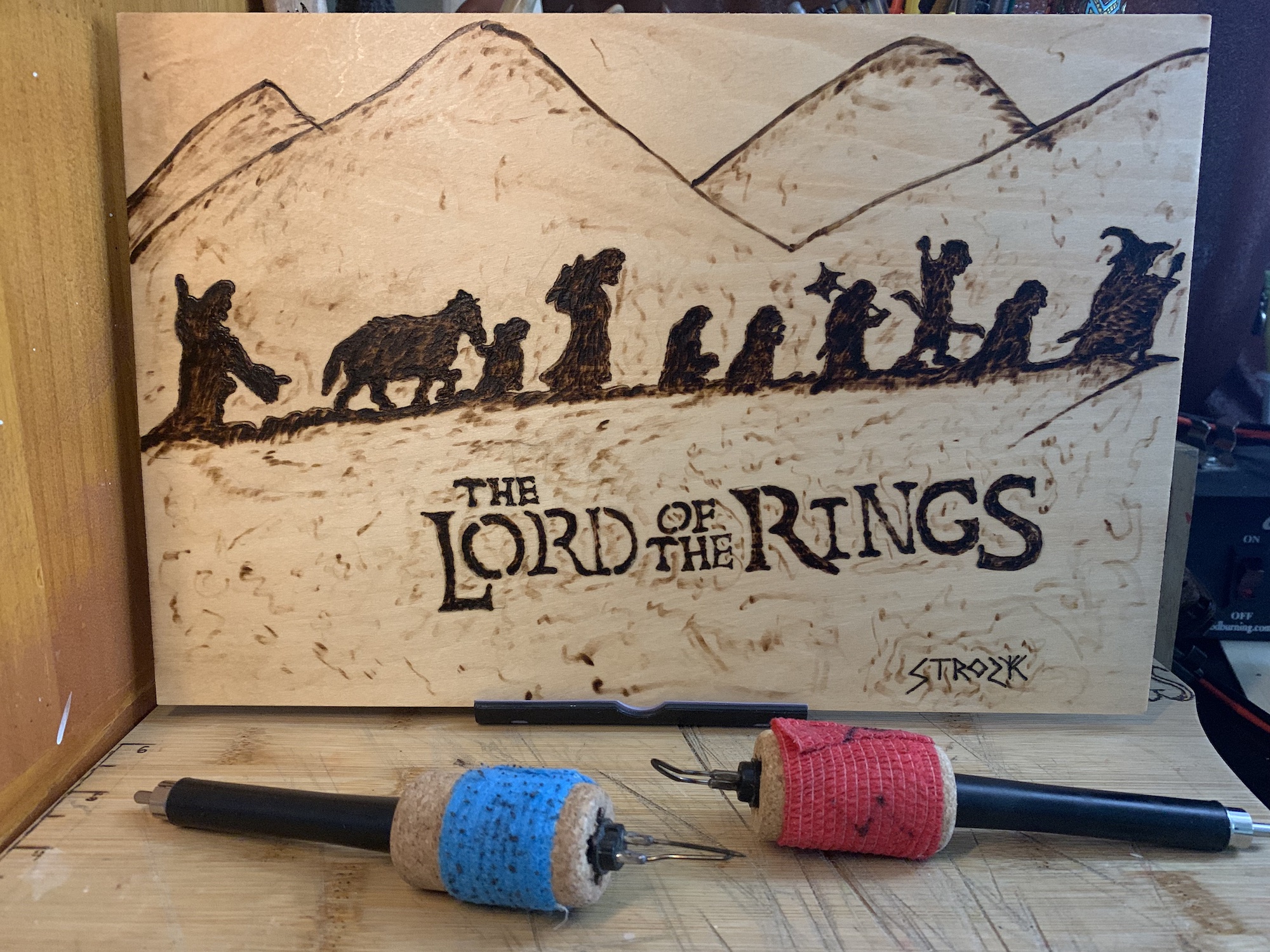 Woodburned Art